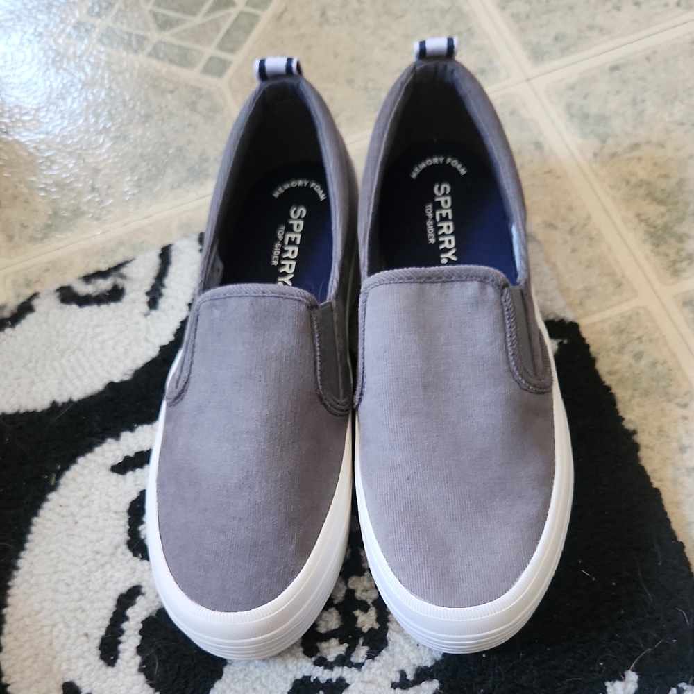 Sperry Women's Charcoal Slip-On Loafers